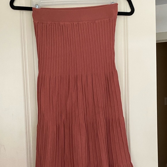 Rosebullet MIDI Terracotta Stretch- Skirt - Picture 6 of 7